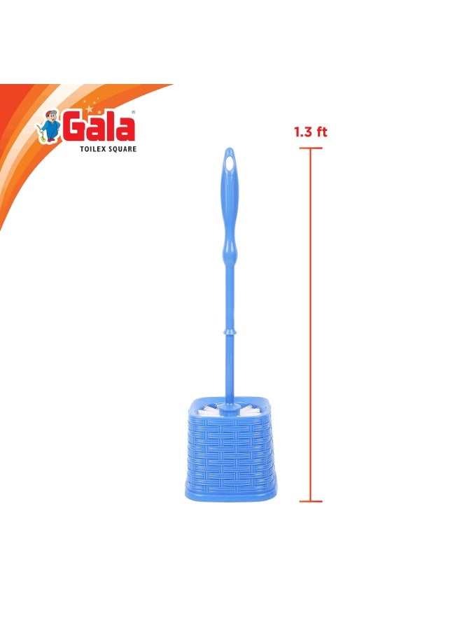 Gala Toilex Toilet Brush With Square Container(Multicolor,Pack of 1) - Image 2